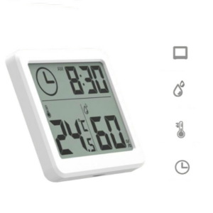Multifunctional automatic electronic temperature and humidity monitor clock with 3.2-inch large LCD screen