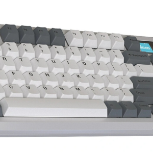 DARMOSHARK K8 81 Keys Mechanical Gaming Keyboard Three Mode Hot Swappable RGB BT5.0/2.4G/USB Wired Gaming Keyboard for Home Office Gaming – Silver Sw