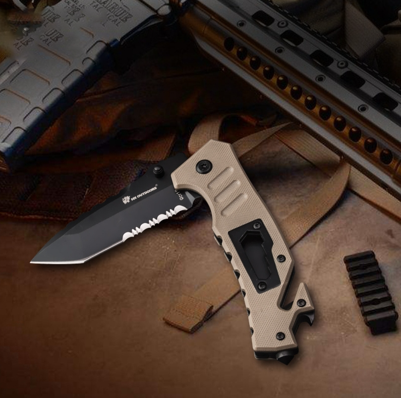 Outdoor tactical high-hardness fixed knife survival knife self-defense knife outdoor knife