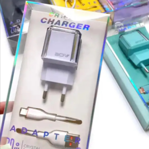 Macaron 3A Type C Fast Charging USB Data Cable EU standard charger For iPhone For Huawei