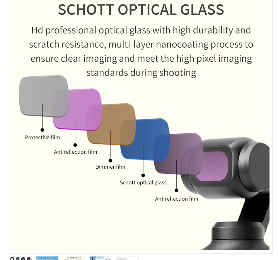 For DJI OSMO Pocket 3 JSR CB Series Camera Filter, Filter:12-in-1 UV CPL ND/PL STAR NIGHT