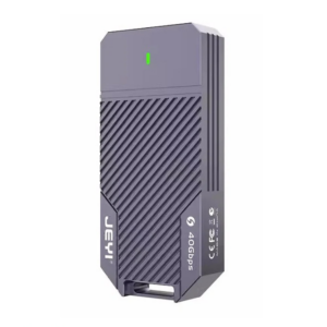 JEYI USB4 40Gbps Hard Drive Box M.2 NVME to TB4 USB-C External Portable SSD Enclosure Support Up to 4TB Capacity – Lightning 2464