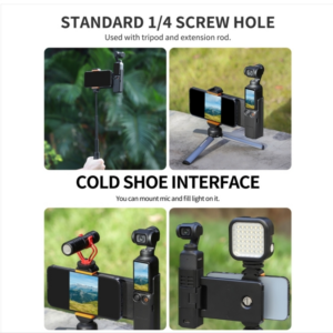 For DJI DJI Osmo Pocket 3 Sunnylife OP3-AD744 Expansion Phone Holder Adapter Protective Frame Storage Case