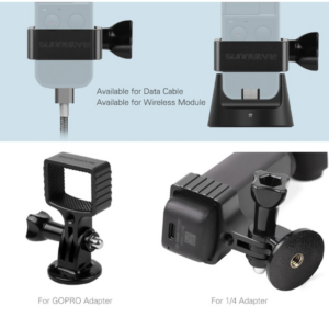 Sunnylife OP-Q9197 OSMO POCKET Metal Adapter + Standard Bike Clip