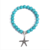 Starfish Women’s Beaded Bracelet with Turquoise in Ethnic Style