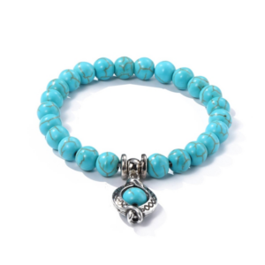 eyes Women’s Beaded Bracelet with Turquoise in Ethnic Style