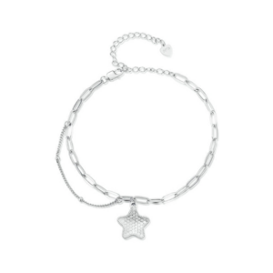 925 Sterling Silver Sparkling Star Bracelet
