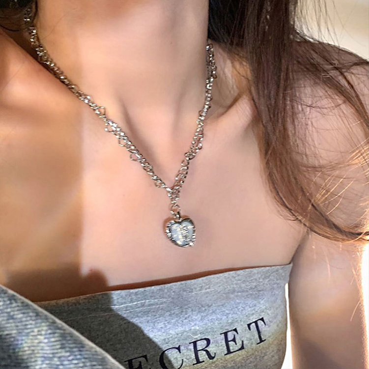 Women's Letter Alphabet Versatile Titanium Steel Necklace Twist Chain