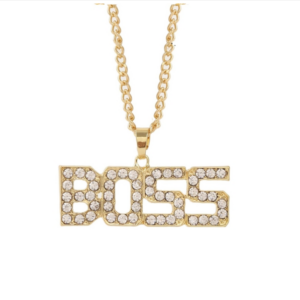 BOSS Exaggerated Hip Hop Necklace Choker
