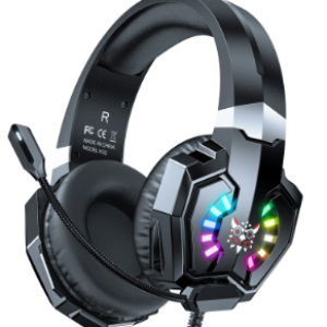 ONIKUMA X32 Gaming Headset Wired Headphone 50mm Drive Unit Stereo Surround Sound RGB Light HD Flexible Microphone Ergonomics USB 3.5mm On-head