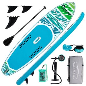 Funwater Stand Up Surfboard Inflatable Pulp Board sup Paddle Board Water Sports Adult Thickened PVC Water Ski Board size 320 83 15 （ 10’6″ ×