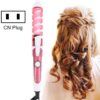 Hair Styling Tool Hair Curler Roller Spiral Curling Iron(Pink)