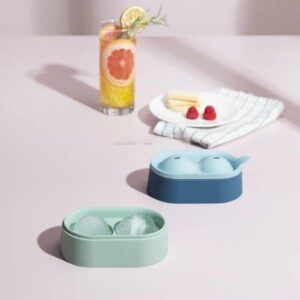 Ice Hockey Mold Food grade Silicone Ice Grid Double Ball Ice Making Mold