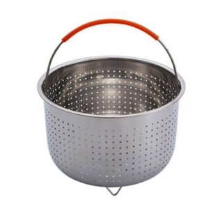 Stainless Steel Steaming Basket Plug-in Silicone Handle Pressure Cooker Steamer Kitchen Cooker Accessories