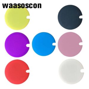 5 PCS Creative Cup Lids Food-grade Silicone Cup Cover Heat-resistant Safe Healthy Silicone Lid with Gap