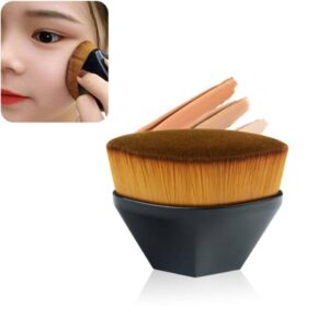 Petal Foundation Brush BB Cream Makeup Brush Loose Powder Brush Tablet Set Makeup Brush (Black)