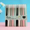 10-in-1 Household Macaron Bamboo Charcoal Adult Ice Cream Soft Bristle Toothbrush