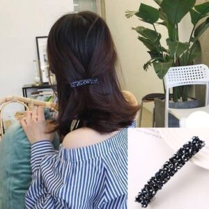 Fashion girl headwear crystal rhinestone elastic hair clip