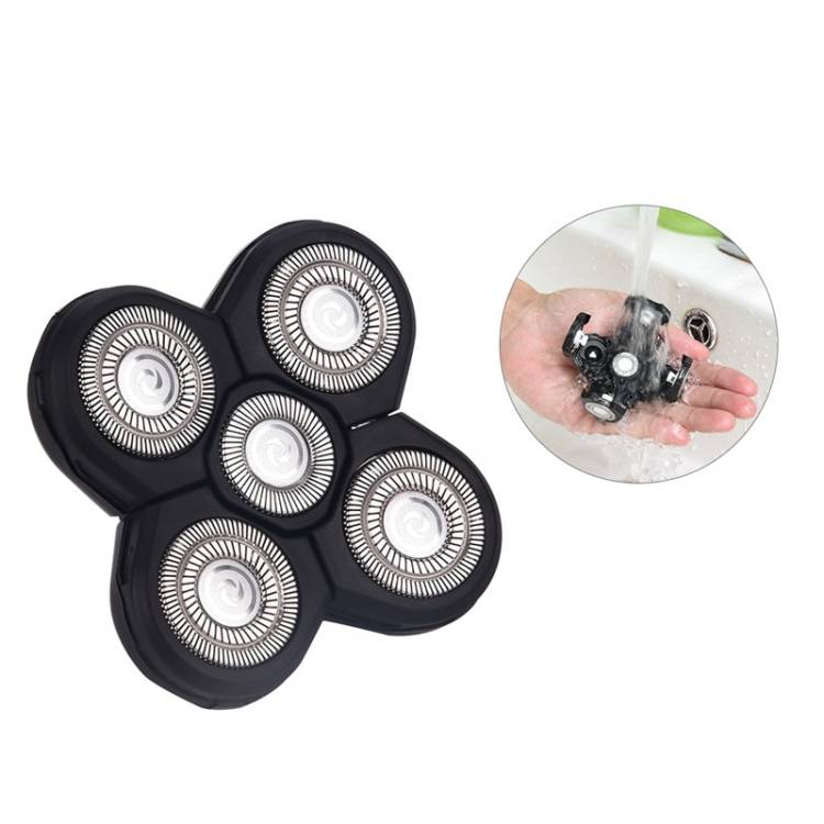 Replacement shaving head Electric shaver 5D independent floating head Waterproof stainless steel razor blade