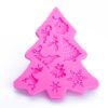 Christmas tree flipping sugar silicone mold cake chocolate biscuit decoration tool