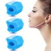 3 pieces sold 6th generation masseter ball jaw trainer facial muscle trainer silicone face slimmer (light blue)