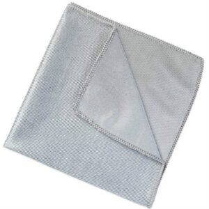 Ultra fine fiber glass wiping scratch free cleaning cloth Grey