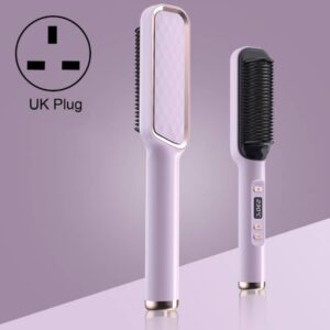 ZF-888 60W straight curly hair dual-purpose clamp electric curly hair comb Purple