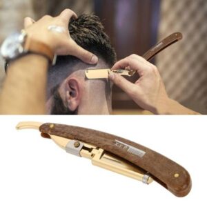 Manual shaver folding wooden handle men’s shaver shaver