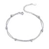 Sterling Silver S925 Women’s Bracelet Jewelry Platinum Plated Silver Bracelet