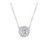 Platinum Plated Zircon Necklace S925 Pure Silver Minimalist Women’s Necklace