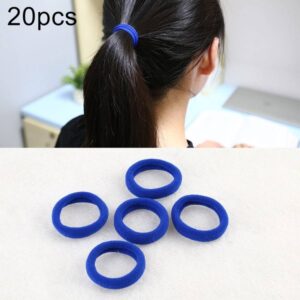 20pcs / Pack Girls Kids Rubber Bands Ponytail Holder Elastic Hair Bands(RoyalBlue)