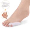 2 PCS single hole little toe and thumb separation corrector (white)