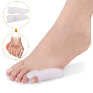 2 PCS single hole little toe and thumb separation corrector (white)