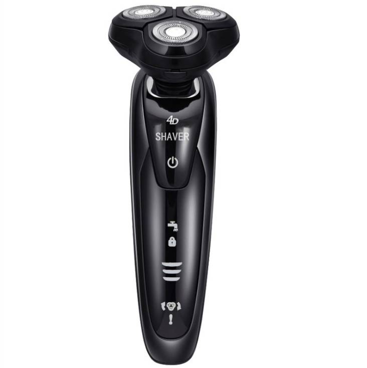 2 pieces for sale Men's 4D Electric Shaver Beard Trimmer Rechargeable Shaving Machine (Black)