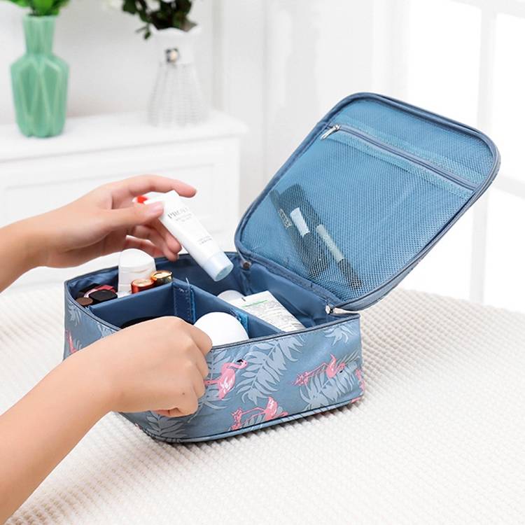 Large capacity, portable, waterproof, thickened travel makeup bag, beautician storage bag, women's makeup bag