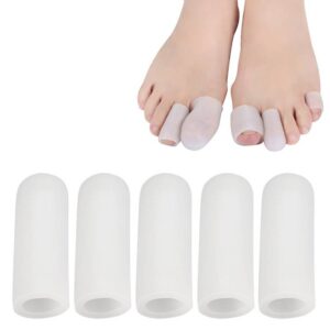 5 pieces sold, corns and toes covers, finger and toe care covers, colors shipped randomly, style: closed L