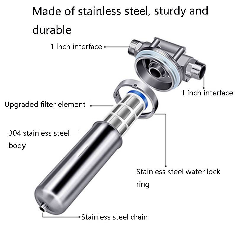304 stainless steel pre-filter household tap water central water purifier