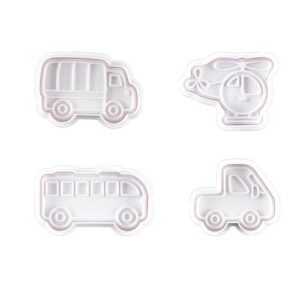 3 Sets Plastic Decorative Biscuit Mold Transportation Tool Series Biscuit Spring Mold(A)