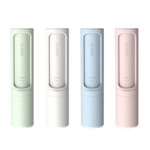 Rotating cylindrical clothing hair removal brush portable mini electrostatic hair removal device