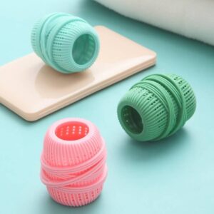 Anti entanglement and anti knotting laundry balls for household clothing, washing machine cleaning balls, and protective laundry balls