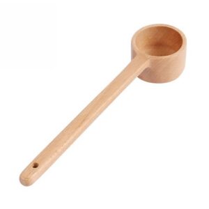 Long-Handled Wooden Spoon Seasoning Spoon Dessert Coffee Milk Tea Spoon Large