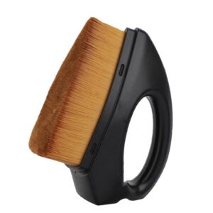 Iron Foundation Brush Soft-bristled Blush Powder Brush Contouring Powder Brush Black Brown Hair (OPP Bag Packaging)