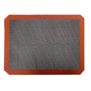 Hollow Non-Stick High Temperature Baking Mat Breathable Glass Fiber Baking Pan Mat, Specification: 12 Lap 40x30cm Cut Angle