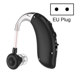 GM-105 Elderly Hearing Aid Sound Amplifier Intelligent Noise Reduction Sound Collector, Style: European plug (Dream Black)