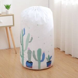 Large capacity household waterproof and moisture-proof quilt storage bag, packaging bag (cactus)