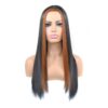 Women’s midsection bleach long straight wig