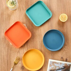 Home 6 Inch Small Dish Plastic Snack Cake Dish Dining Table Garbage Tray