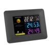 Multifunctional Indoor And Outdoor Temperature And Humidity Meter Colorful Screen Weather Clock(TS-A97-US US Plug)