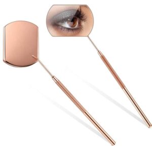 3 pieces for sale Grafted eyelashes handheld inspection mirror rectangular lens anti-warping root anti-fog mirror eyelash mirror, color classification