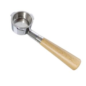 DL-1 Zinc Alloy Coffee Maker Bottomless Handle For Dongling, Style: Beech Two Coils